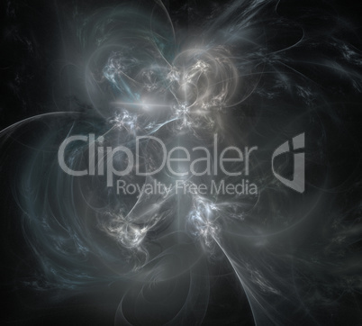 image of one Digital Fractal on Black Color image of one Digital Fractal on Black Color