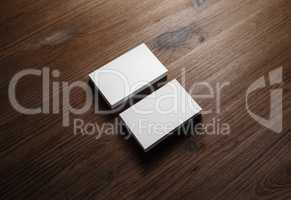 Blank business cards