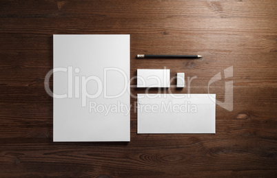 Blank corporate stationery