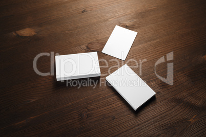 Blank business cards