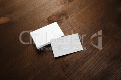 Blank business cards