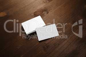 Blank business cards