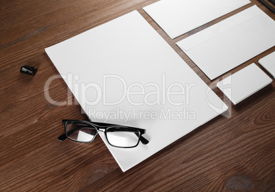 Blank corporate stationery