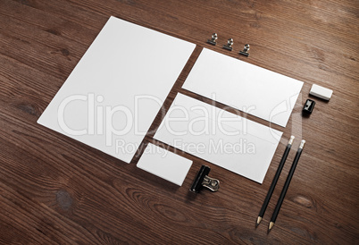 Blank stationery set