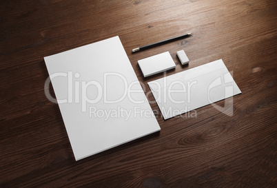 Blank stationery template