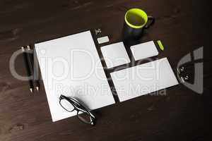 Blank corporate stationery