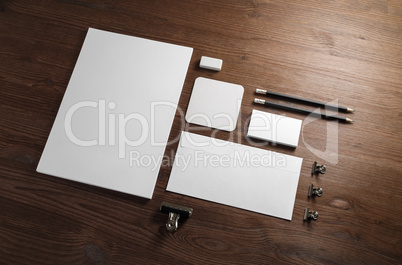 Blank stationery mock-up