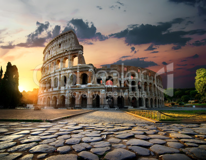 Sunlight on Colosseum