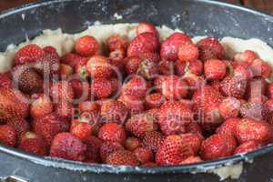 Cooking strawberry cake