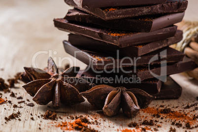 Chocolate with Anise Star