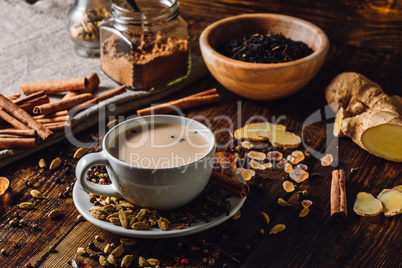 Spiced Indian Tea with Milk