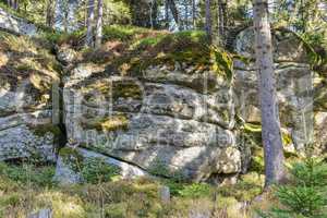 Weissmainsfelsen Felsblöcke im Fichtelgebirge Ochsenkopf