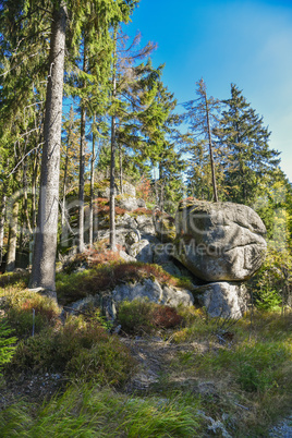 Weissmainsfelsen Felsblöcke im Fichtelgebirge Ochsenkopf