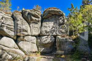 Weissmainsfelsen Felsblöcke im Fichtelgebirge Ochsenkopf