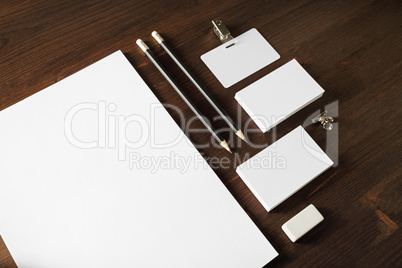 Blank stationery set