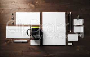 Blank stationery template