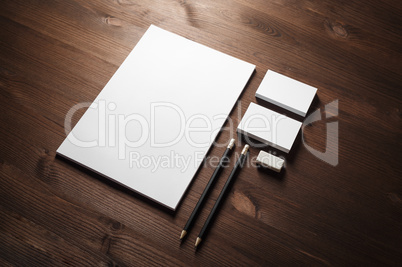 Blank corporate stationery