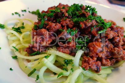 Low carb vegetable spaghetti