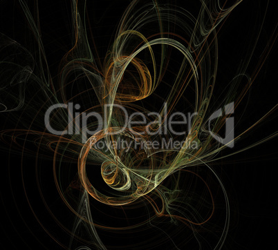 image of one Digital Fractal on Black Color image of one Digital Fractal on Black Color