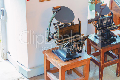 Old Heidelberg printing press
