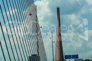 Motorway bridge over the Rhine