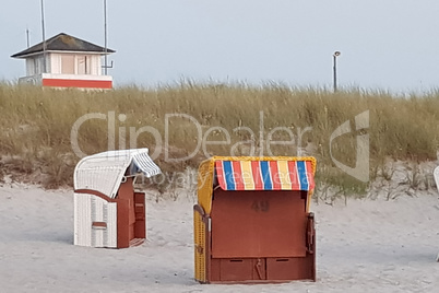 Beach chair on the water