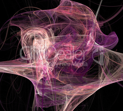 image of one Digital Fractal on Black Color image of one Digital Fractal on Black Color