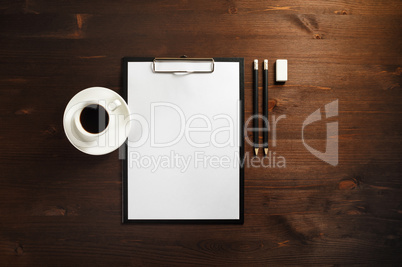 Blank stationery template