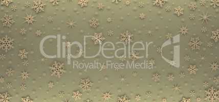 Christmas card decorated with white snowflakes. Pattern for Christmas greetings