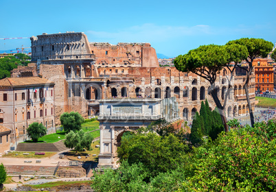 Colosseum and Arc of Constantine