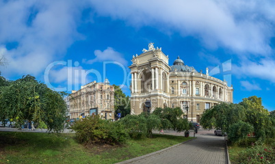 Odessa Opera theatre panoramic view