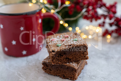 Weihnachtliche Brownies Weihnachtliche Brownies