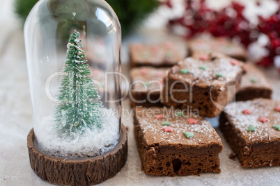 Weihnachtliche Brownies