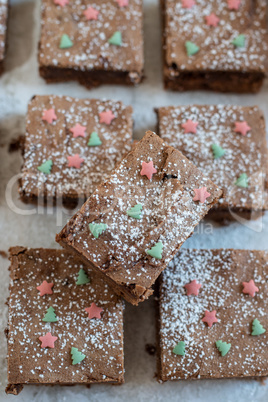 Weihnachtliche Brownies Weihnachtliche Brownies