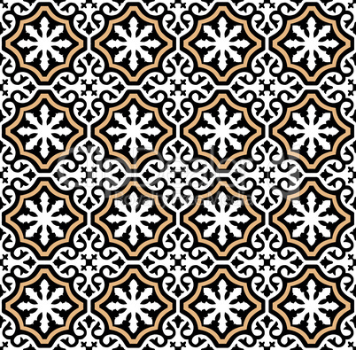 Andalusian tiles pattern style