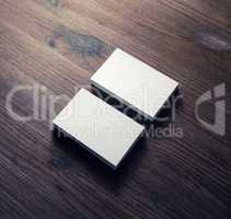 White business cards