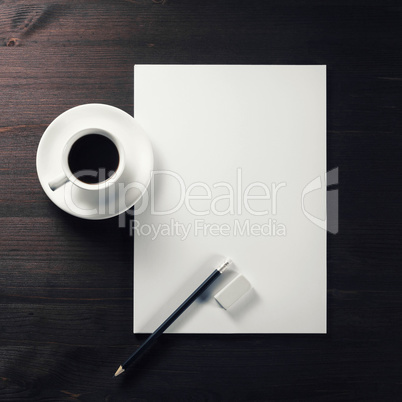 Blank stationery mock-up