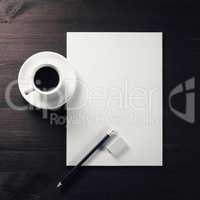 Blank stationery mock-up