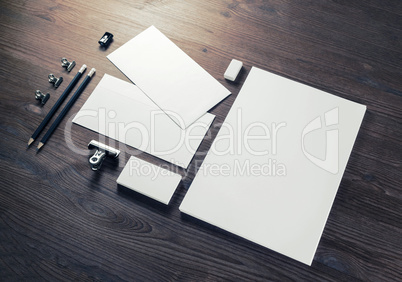 Blank corporate stationery