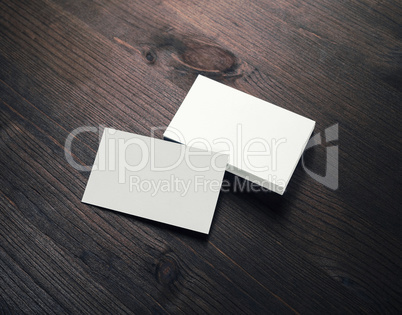 Blank business cards