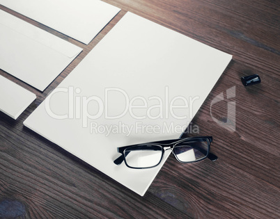 Blank stationery set