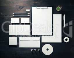 Blank branding stationery