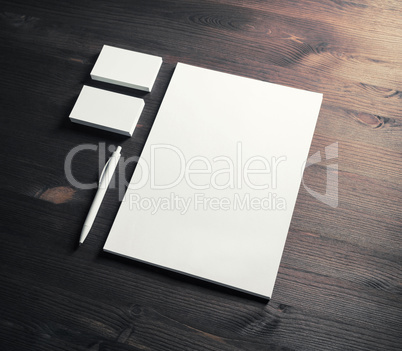 Blank stationery template