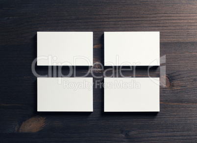 Blank business cards