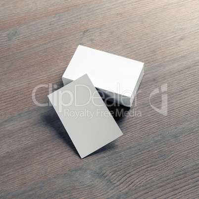 White business cards