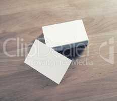 White business cards