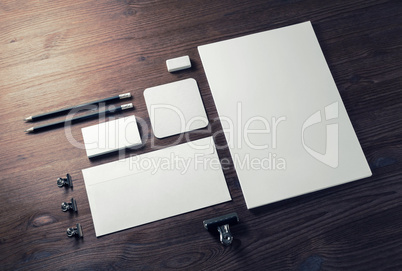 Blank stationery set