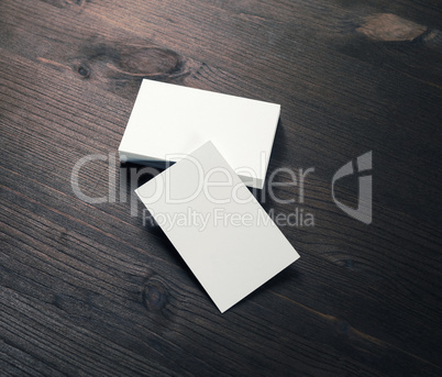 Blank business cards