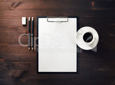 Blank stationery template