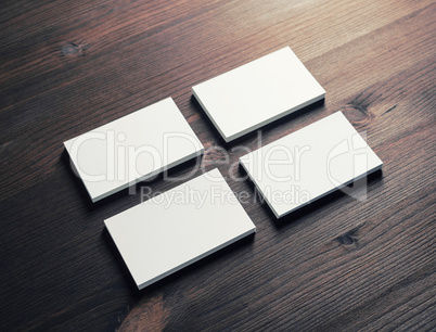 Blank business cards